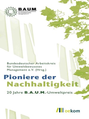 cover image of Pioniere der Nachhaltigkeit